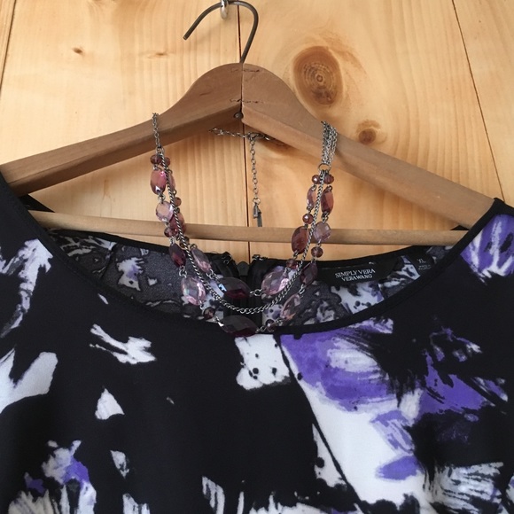 Vera Wang Pleat Panel Autumn Romance Dress - Picture 3 of 7